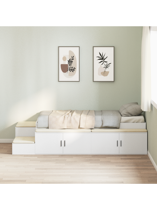 Úložný rám postele bílý 90x200 cm