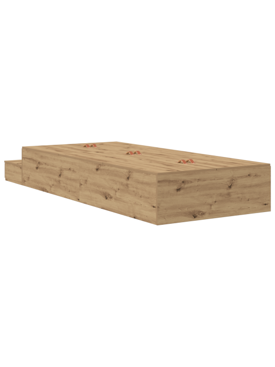 Rám postele s úložným prostorem artisan oak 90x200 cm