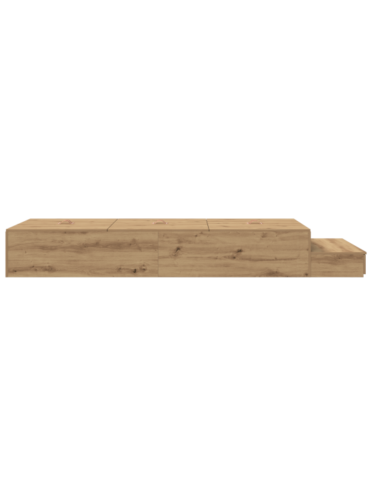 Rám postele s úložným prostorem artisan oak 90x200 cm