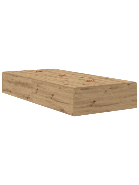 Rám postele s úložným prostorem artisan oak 100x200 cm