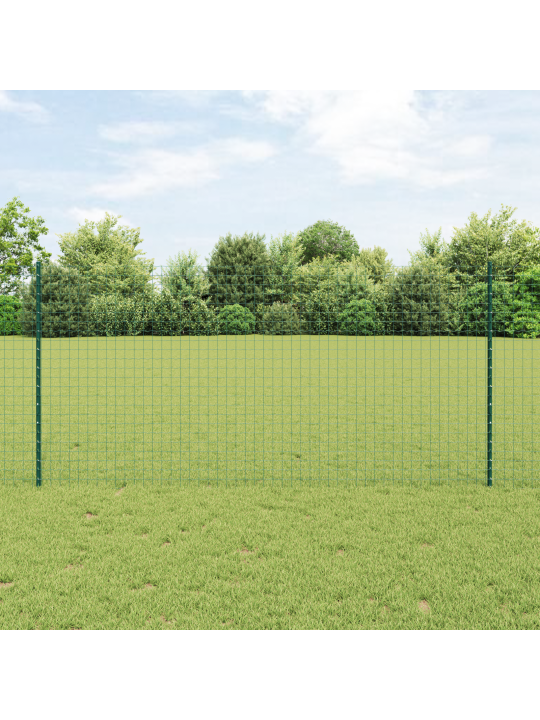 Oplocovací sloupky 22 ks u-kanál zelené 160 cm ocel