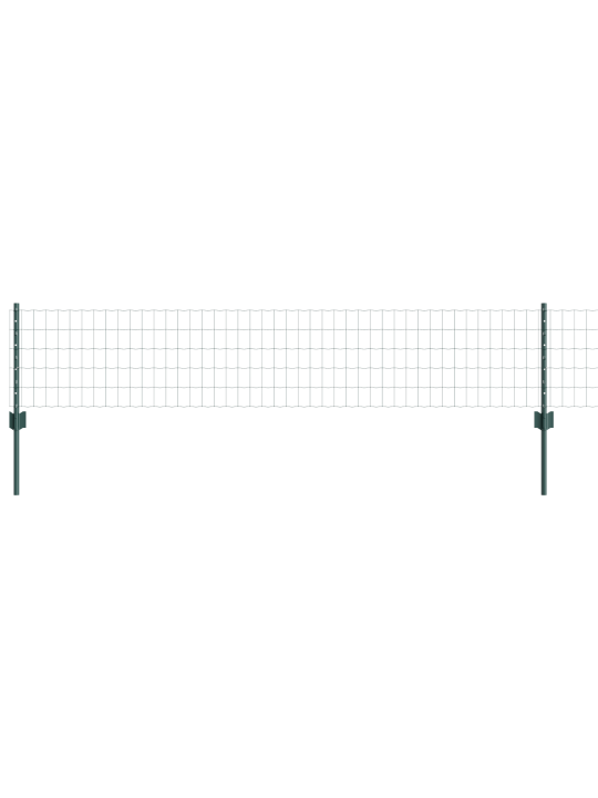Evropské oplocení se 5 u sloupky zelené 0,4x10 m kov