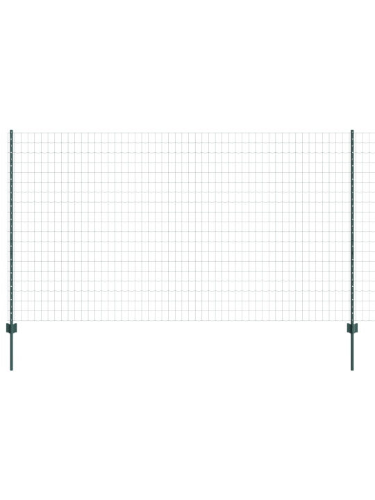 Euro plot se 5 u sloupky zelená 1.4x10 m ocel