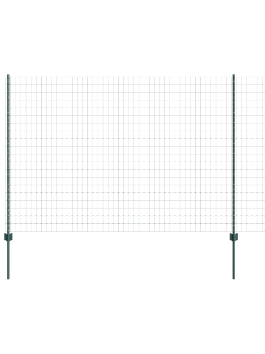 Euro plot s 5 u sloupky zelený 1,5x10 m ocel
