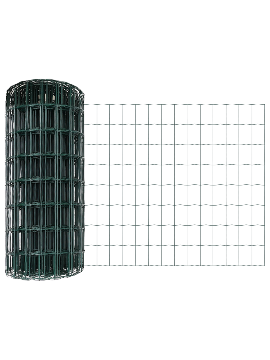 Zelený plot euro s 5 u sloupky 0.8x10 m ocelový