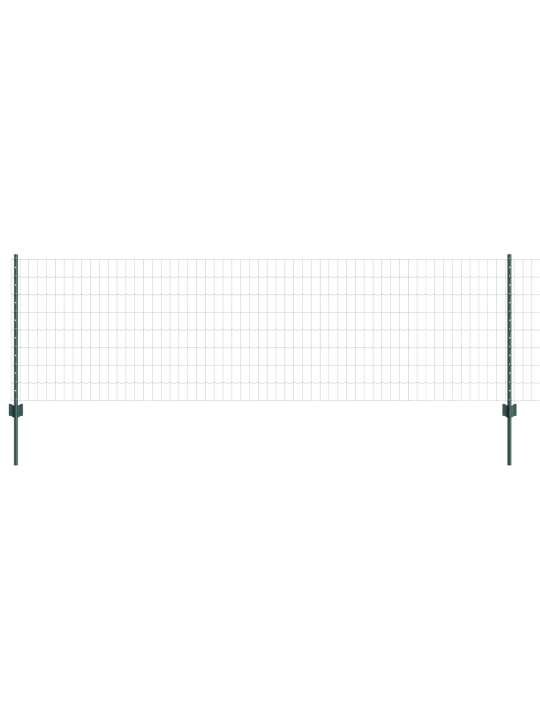 Zelený plot euro s 5 u sloupky 0.8x10 m ocelový