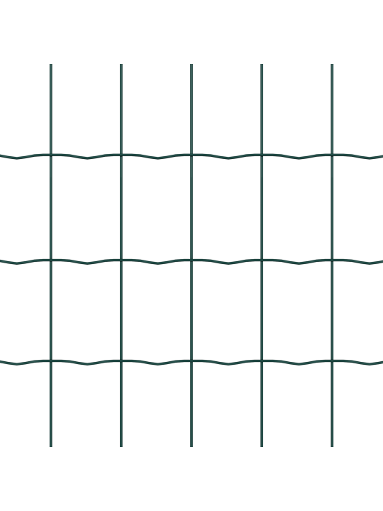 Evropský plot s 5 u sloupky zelený 1.6x10 m ocel