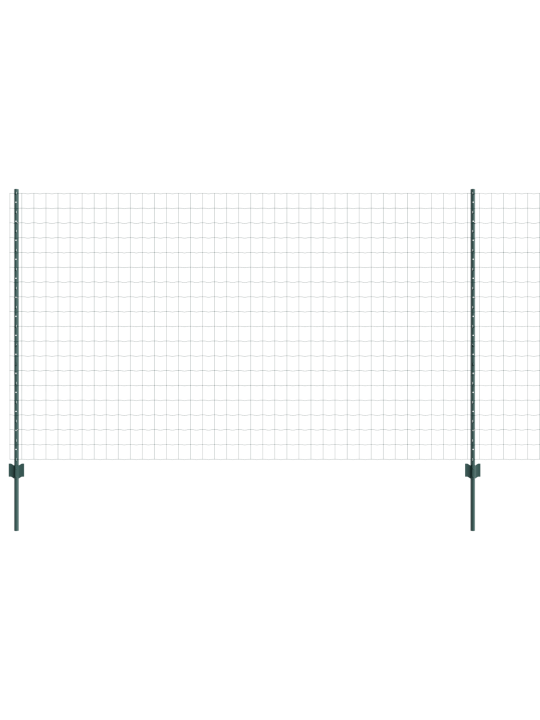 Euro plot s 5 u sloupky zelená 1,4x10 m ocel