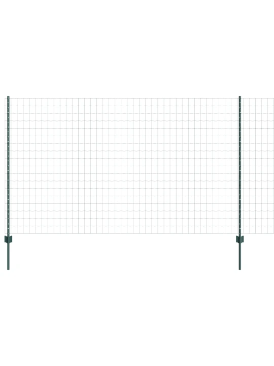 Euro plot s 5 u sloupky zelená 1,4x10 m ocel