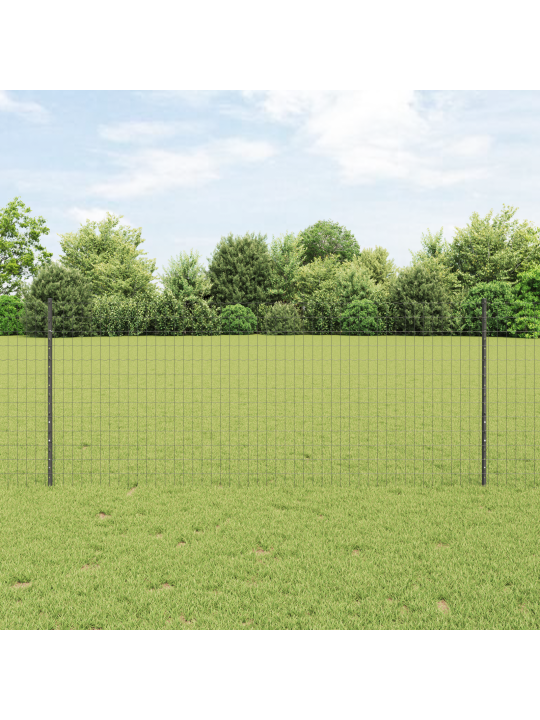 Euro plot s 22 u sloupky šedý 1x25 m ocel