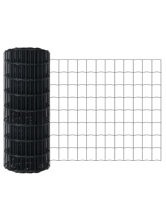 Euro plot s 11 u sloupky šedá 0,6x25 m ocel