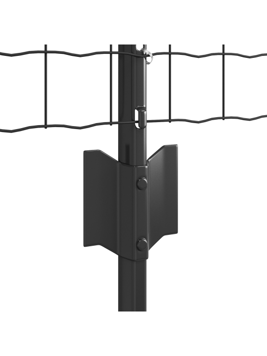 Euro plot s 11 u sloupky šedý 0.6x25 m ocelový