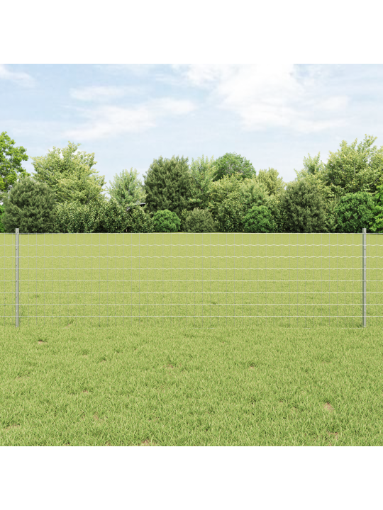 Euro plot s 5 u sloupky stříbrná 0,6x10 m ocel