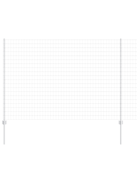Euro plot s 10 u sloupky stříbrný 1,5x10 m ocel