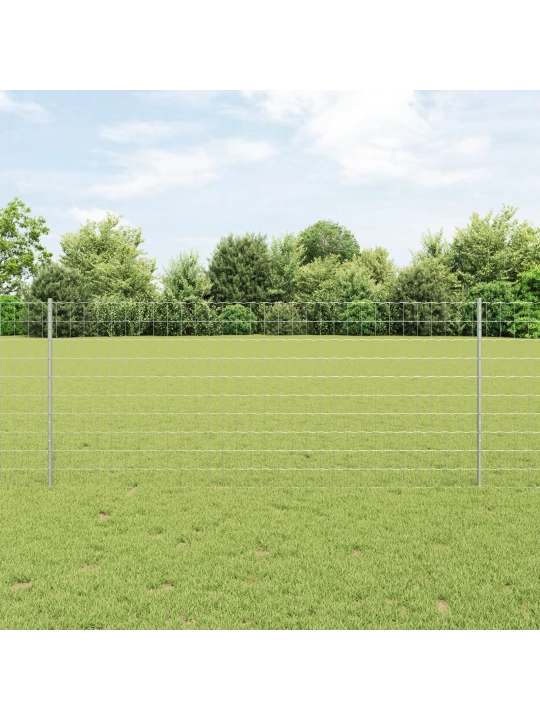 Euro plot s 22 u sloupky stříbrná 1x25 m ocel