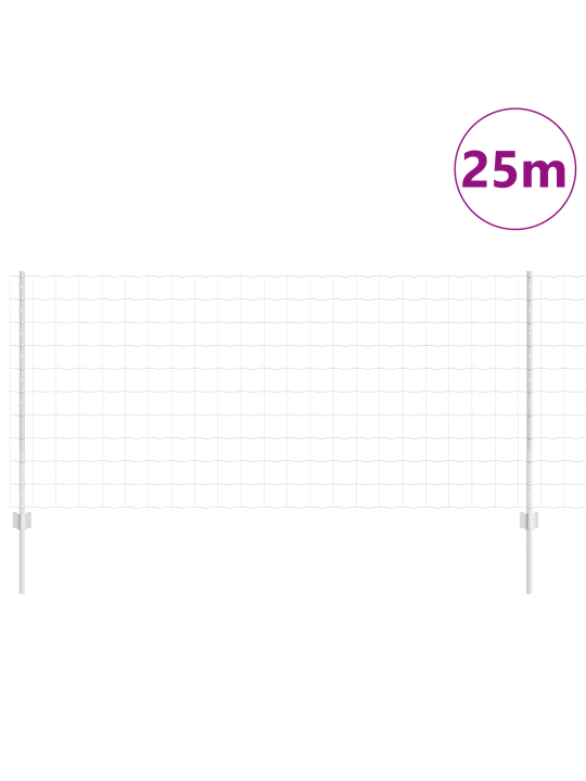 Euro plot se 22 u sloupky stříbrná 1x25 m ocel