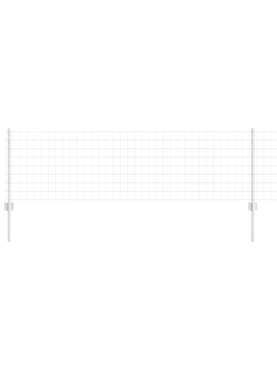 Euro plot s 5 u sloupky stříbrná 0,6x10 m ocel