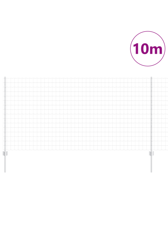 Euro plot s 10 u sloupky stříbrný 1,2x10 m ocel