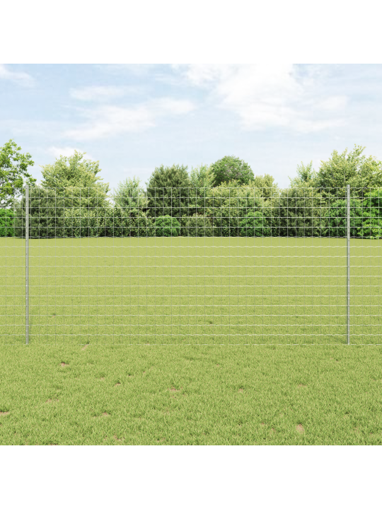Euro plot s 10 u sloupky stříbrný 1,2x10 m ocel