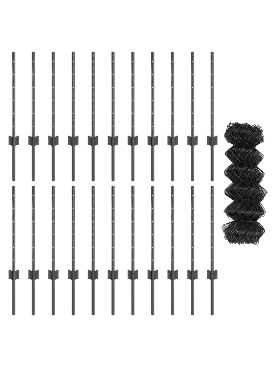 Pletivo s 22 u sloupky šedá 0,6x25 m ocel