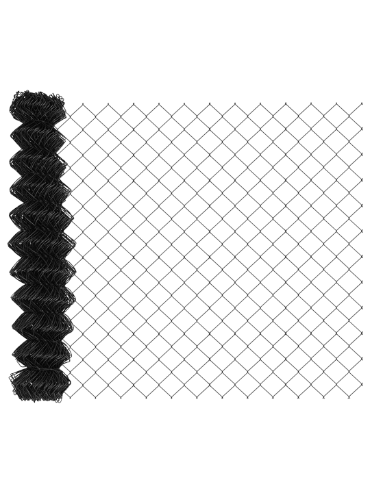 Řetězový plot s 44 u sloupky šedý 1,2x25 m ocel