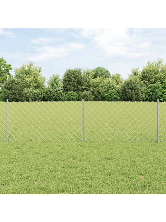 Ret соки к fence s 22 u sloupky stříbrná 0.6x25 m ocel