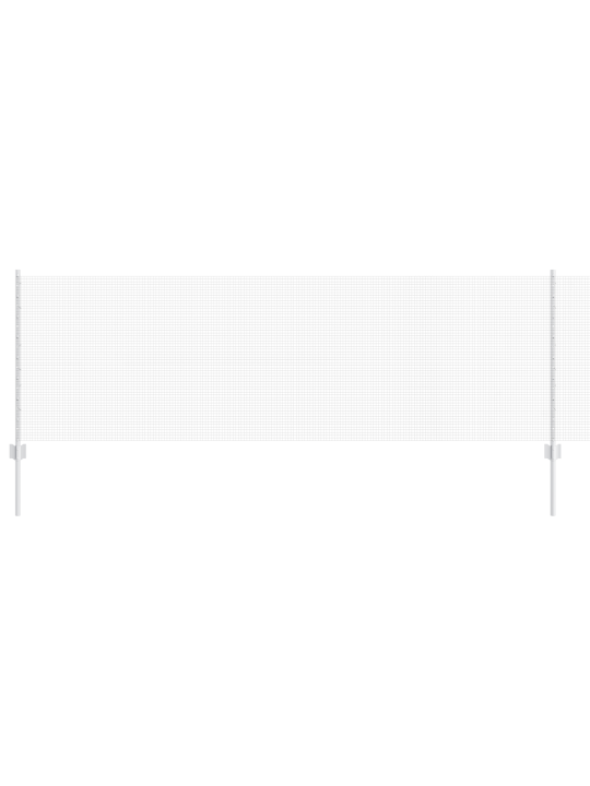 Svařovaný drátěný plot s 11 u sloupky stříbrný 0.8x25 m ocel