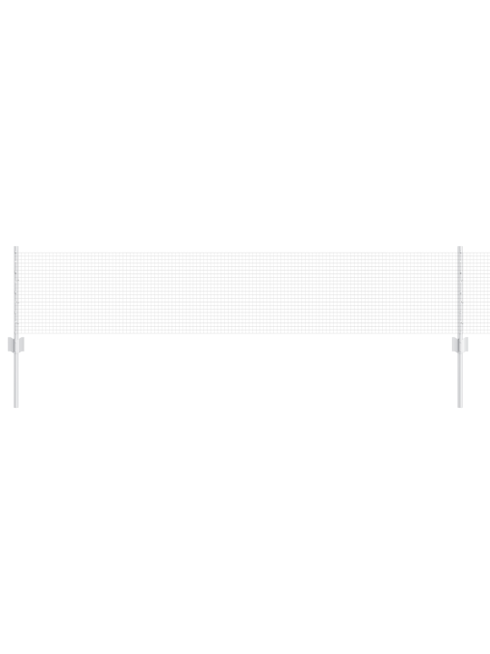 Zavařený drátěný plot s 22 u sloupky stříbrná 0.4x50 m ocel