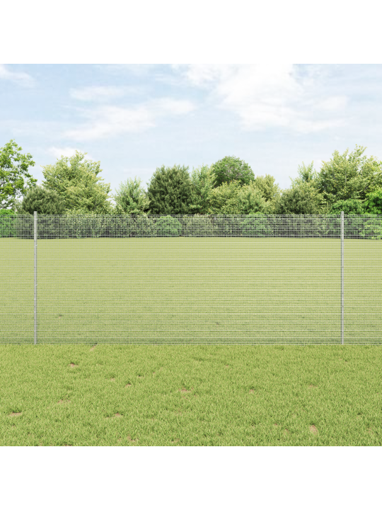 Svařované drátěné oplocení s 44 u sloupky stříbrná 1x50 m ocel