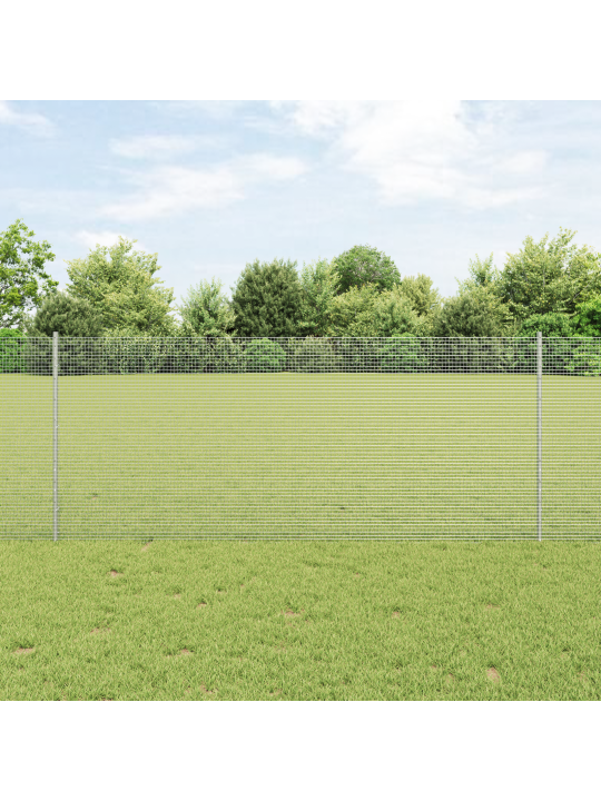 Pletivo s vyšším drátem se 44 u sloupky stříbrné 1x50 m ocel