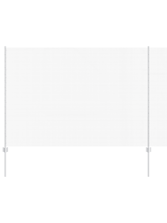 Svařovaný drátěný plot s 44 u sloupky stříbrný 1,5x50 m ocel