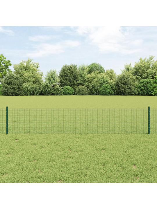 Zelený svařovaný drátěný plot s 5 u sloupky 0.4x10 m ocel