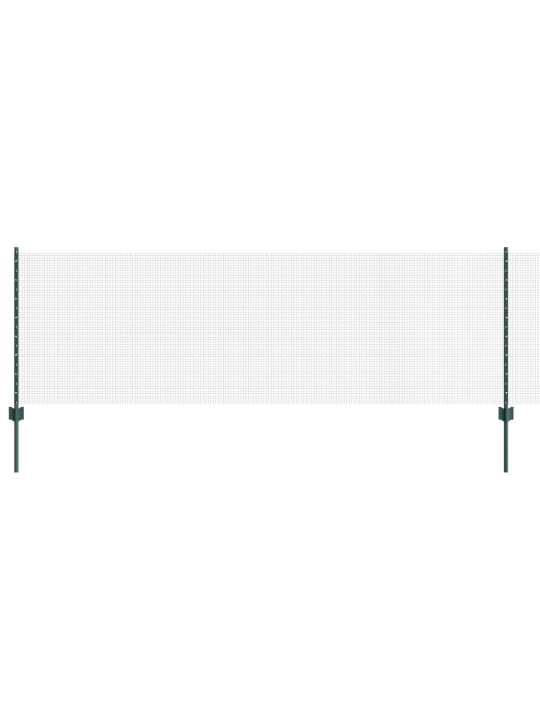 Svařovaný drátěný plot s 5 u sloupky zelený 0.8x10 m ocel