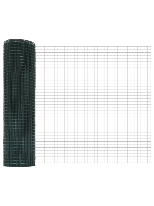 Zelený svařovaný drátěný plot s 5 u sloupky 0.8x10 m z oceli