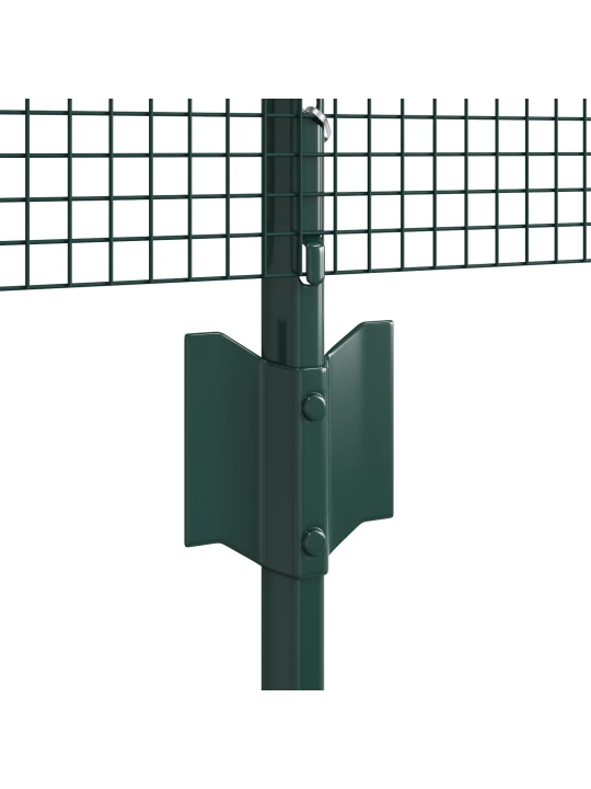 Svařované drátěné oplocení s 11 u sloupky zelené 0.4x25 m ocel