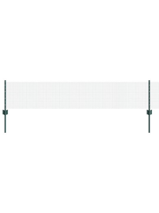Svařované drátěné oplocení s 11 u sloupky zelené 0.4x25 m ocel