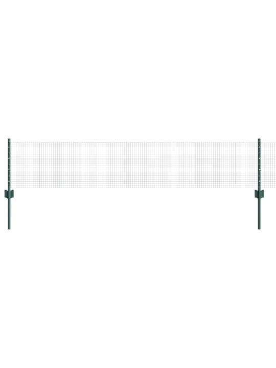 Svařované drátěné oplocení s 11 u sloupky zelené 0.4x25 m ocel