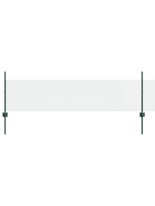 Svařovaný drátěný plot s 11 u sloupky zelený 0.5x25 m ocel