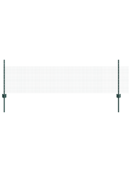 Svařovaný drátěný plot s 11 u sloupky zelený 0.5x25 m ocelový