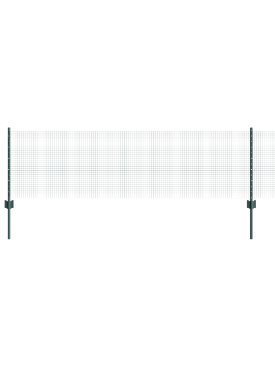 Svařovaný drátěný plot s 11 u sloupy zelený 0.6x25 m ocel