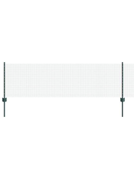 Svařovaný drátěný plot s 11 u sloupky zelený 0,6x25 m ocel