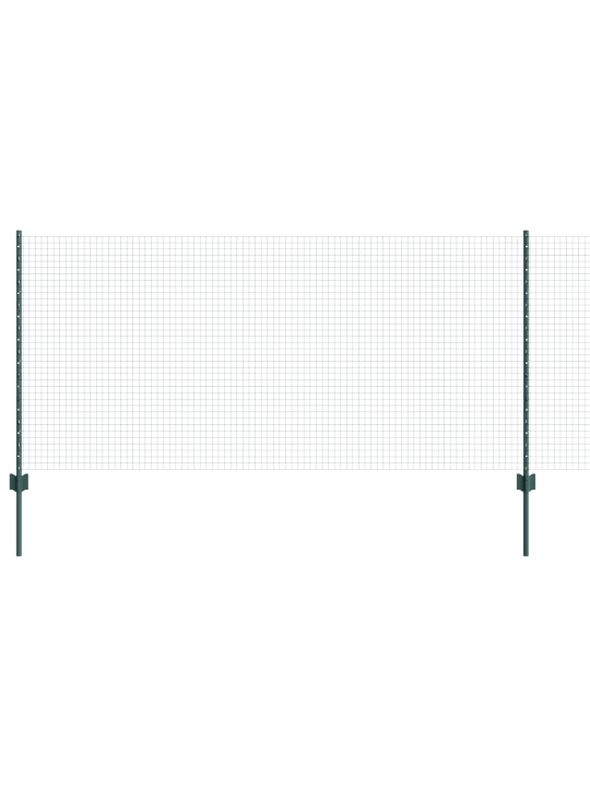 Svařované drátěné oplocení s 11 u sloupky zelená 1x25 m ocel