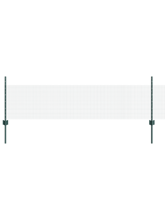 Svařované drátěné oplocení s 22 u sloupky zelené 0.5x50 m ocel