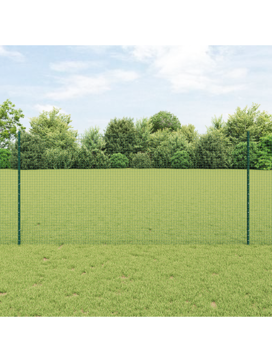 Svařovaný drátěný plot s 22 u tyčemi zelený 1,2x50 m ocel