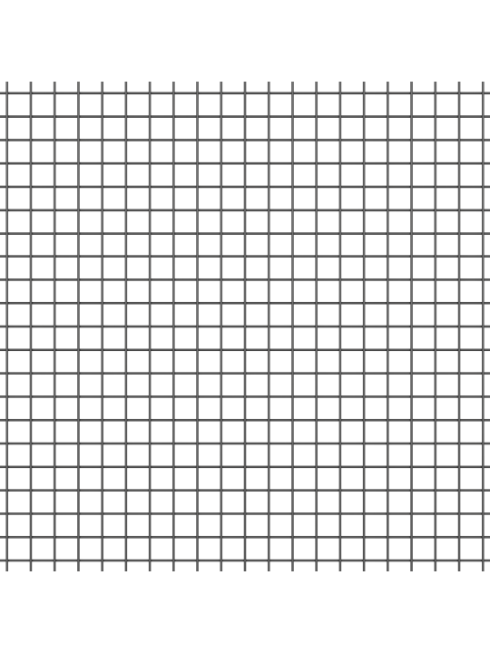 Svařovaná drátěná ohrada s 5 u sloupky šedá 0.6x10 m ocel