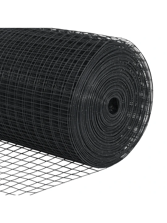 Svářecí drátěný plot s 10 u sloupky šedý 1.6x10 m ocel