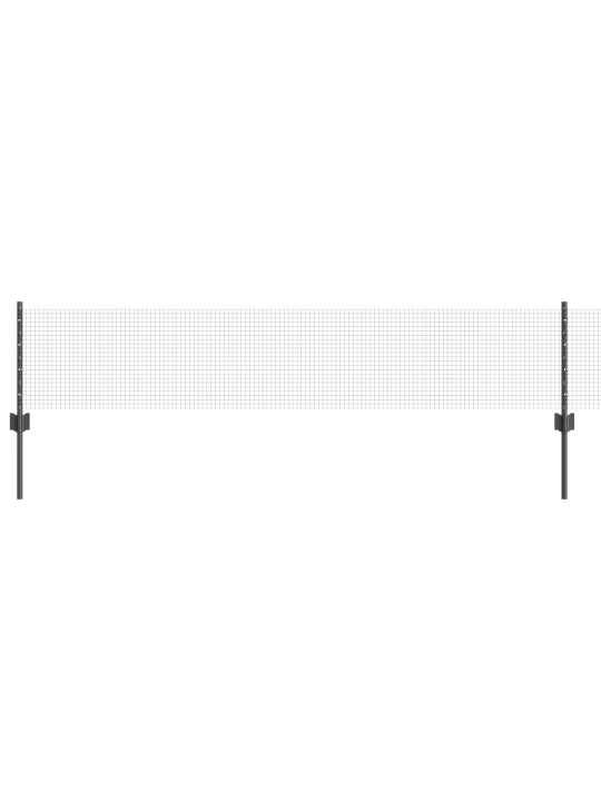 Svařovaná drátěná houpačka s 11 u sloupky šedá 0.4 x 25 m ocel