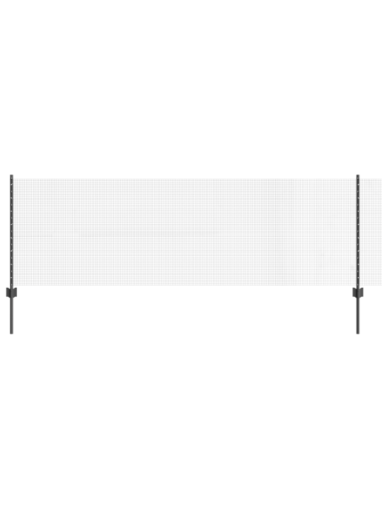 Šedé sválené drátěné oplocení s 22 u sloupky 0,8x50 m ocel