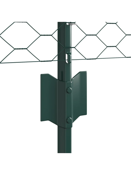 Plotové sloupky 5 ks u-channel zelená 80 cm ocel