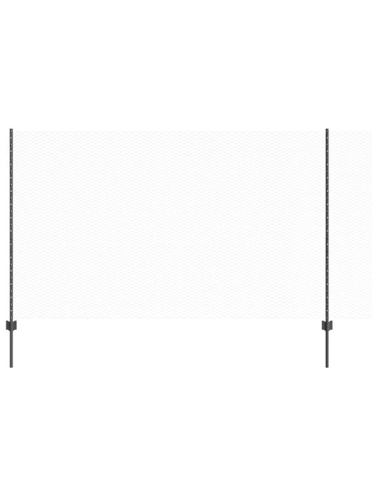 Plotové sloupky 10 ks u-channel šedé 140 cm ocel